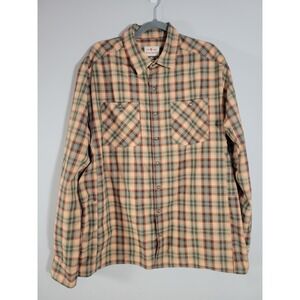 Redington Plaid Long Sleeve Button Shirt Built to Last Thicker XL
